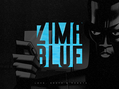 Zima Blue graphic design illustration logo love death and robots typography zima blue