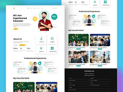 parsonal potfilio School Management System design personal product ui ux web web design website