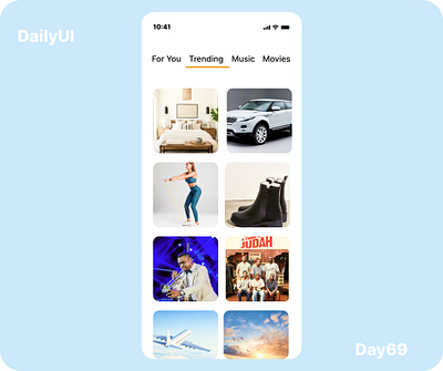 #Day069-Trending #DailyUI Design 3d animation branding graphic design logo motion graphics ui
