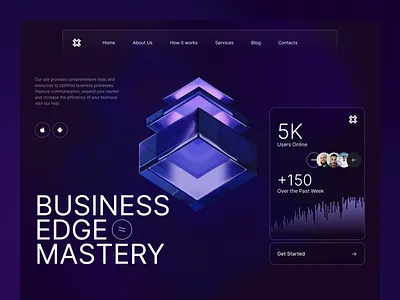 🚀 Revolutionize Your Business with BizTech 🌟 3d business clean design creative creativeui dark design glass innovation modern platform saas tech tool ui uiux web design web3 webdesign