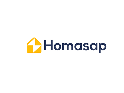 homasap branding brokerage electric bolt habitat home house investment logo mark mortage nest property quick rapid residence speed swift velocity