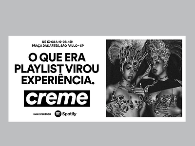 Creme Festival by Spotify billboard black creme music poster rap spotify trap