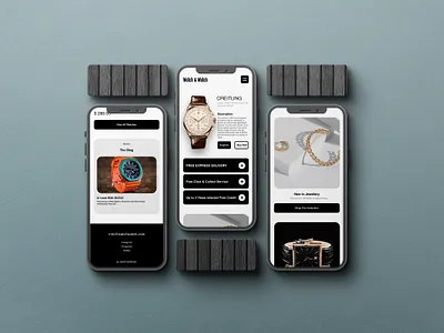 Watch Shop Design design desktop responsive shop small screen design store ui ui design watch web web design