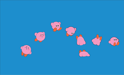 Kirby Squash Animation adobe. animate animation funny kirby