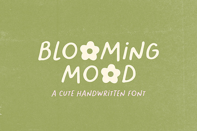 Blooming Mood - Cute Font bloom blooming cool font cute font daisy daisy flower display font playful font pretty fonts quirky font spring font summer font