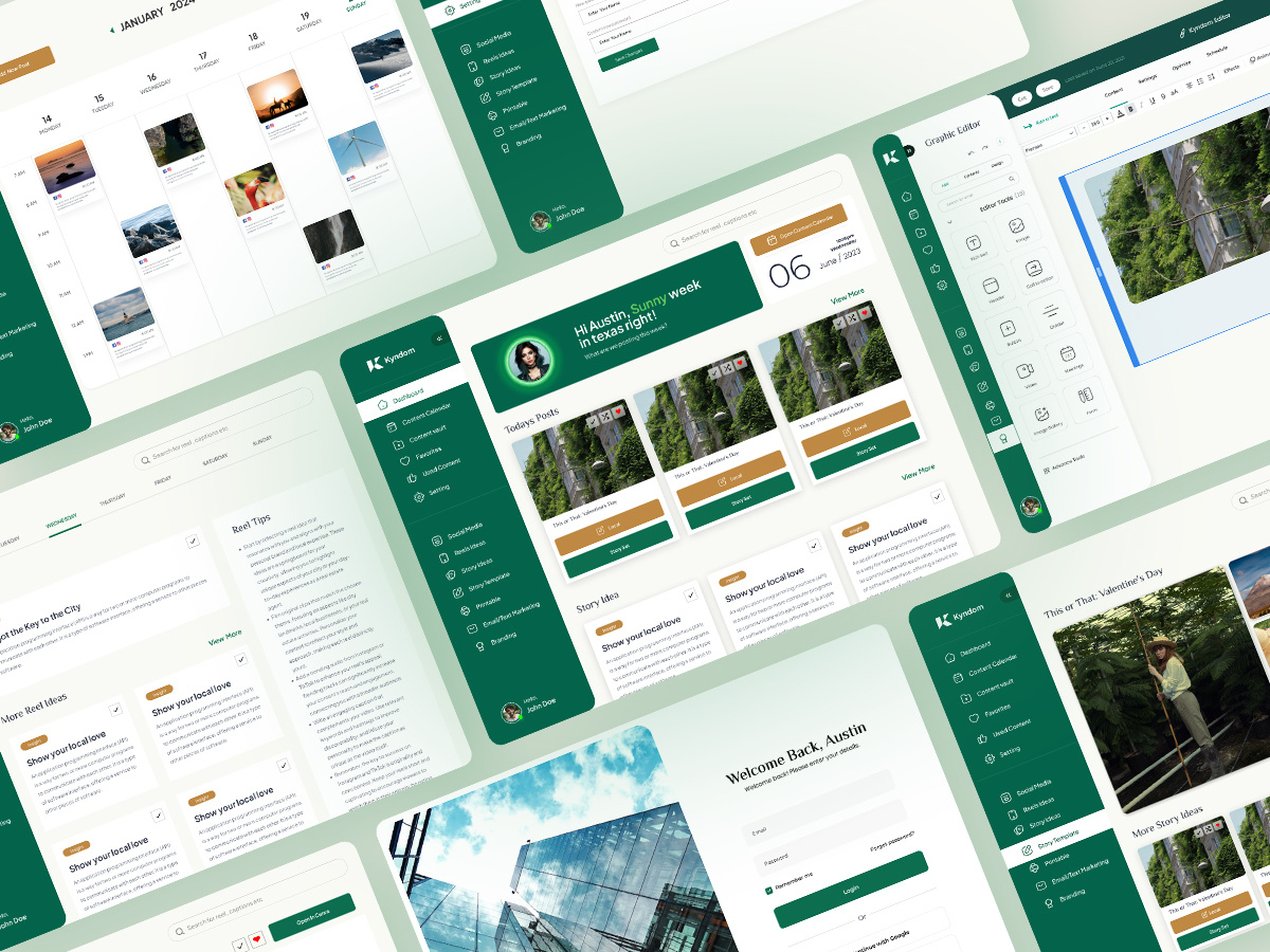 Social Media Managment - CRM System Dashboard UI UX app ui branding dashboard design desktop illustration social media app social media ui ui upwork ux website ui