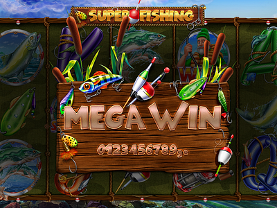 Fishing design fish game art game design illustrations slot design slot machine slotopaint.com