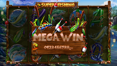 Fishing design fish game art game design illustrations slot design slot machine slotopaint.com