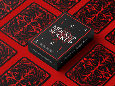 Playing Card Mockup Set 3d mockup blackjack box card game card mockup cardboard casino card deck cards game mockup packaging paper card paper mockup paper packaging playing card poker card poker cards poker game solitaire stationery stationery mockup