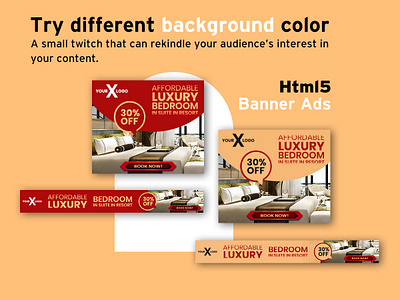 Html5 Banner ads for Luxury Bedroom amphtml animated gif animated html5 banner ads google banner ads google display ads html5 banner ads luxury bedroom web banners