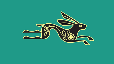 rabbit 3d animation branding design esports flower graphic design illustration logo logotype mascot mascot logo motion graphics rabit shapes ui vector