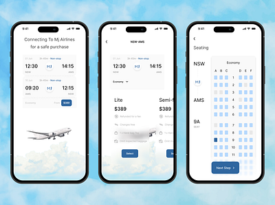 Flight Booking App ui