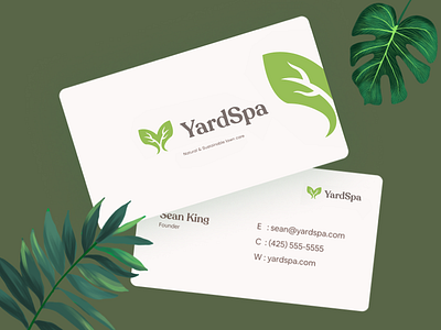 YardSpa - Logo Design brand branding design illustration illustrator logo logo design logodesign logos minimal visiting card