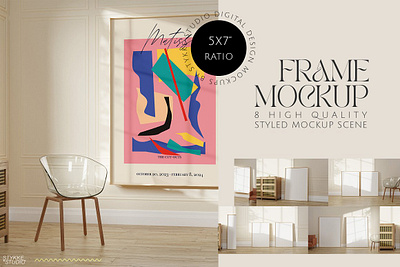 Frame Mockup Organic Sand Beige 10x14 frame mockup 5x7 frame mockup frame frame mockup frame mockup organic sand beige huge frame mockup mid century modern mockup organic vintage poster mockup tall frame mockup vintage interior vintage paris apartement