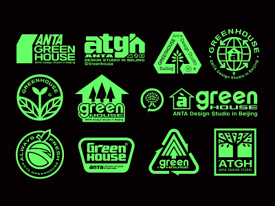 ANTA GREENHOUSE branding design earth esg graphic graphic design greenhouse illustration lettering logo typeface typography