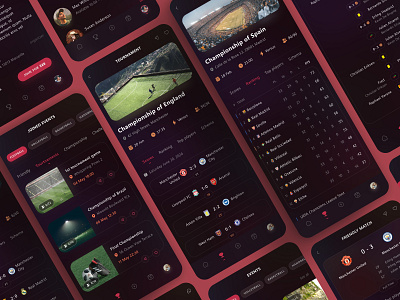 Football Tournament Design alev app design basketball design digital design studio figma football graphic design intefrace interface mobile app mobile design sprot stadium startup statistic tournaments ui ux web design