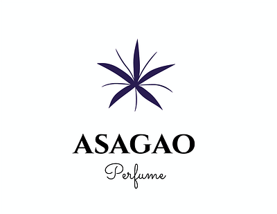 Asagao perfume branding graphic design logo