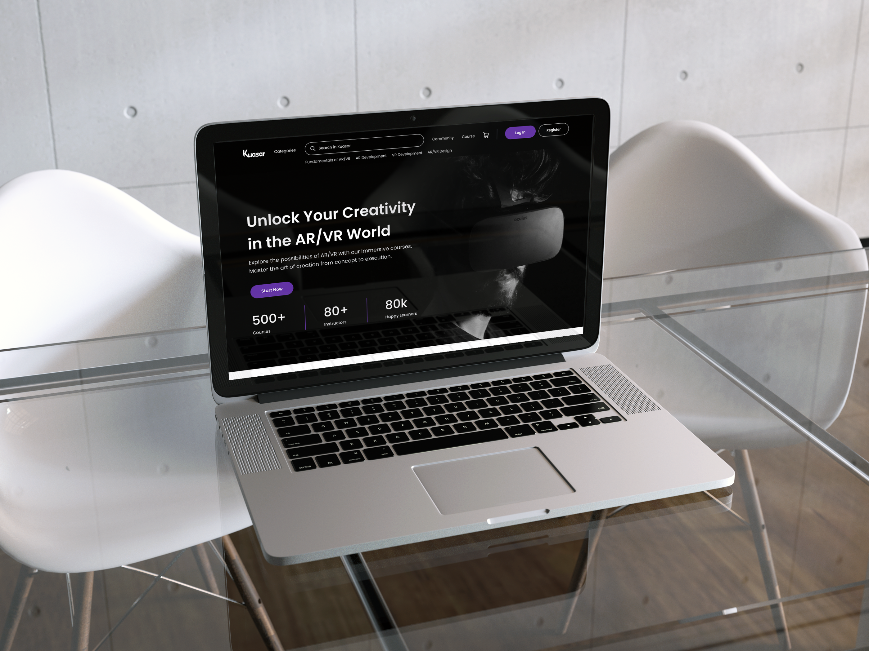 E Learning for AR/VR Creators ar arvr augmented reality company profile e learning landing page virtual reality vr