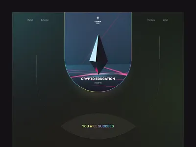 Crypto Education Website Design alev branding company website crypto design desktop development digital design studio education figma interface landing page saas startup trade ui ux web design webflow website