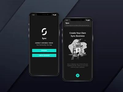 Sync Sign Up mobile app sign up sign up option ui ux