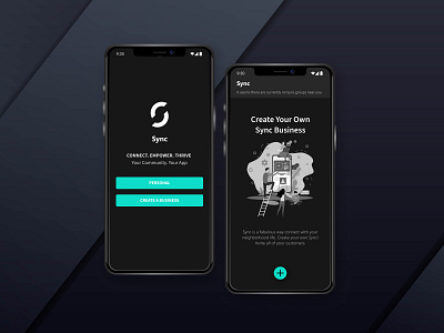 Sync Sign Up mobile app sign up sign up option ui ux