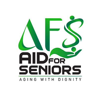 Aid For Seniors - Logo Design afs aid for seniors branding brochures design graphic design illustration logo logo design typography ui ux vector