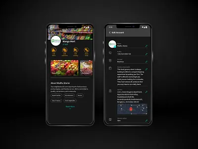 Sync Business Account business account edit account mobile app ui ux