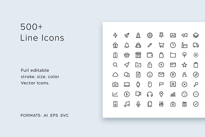 Line Icons Pack - modern & simple bundle clean editable icon bundle icon pack line icons line icons pack line icons pack modern simple live modern simple stroke stroke weight thin vector web