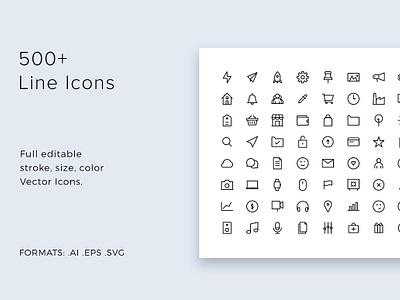 Line Icons Pack - modern & simple bundle clean editable icon bundle icon pack line icons line icons pack line icons pack modern simple live modern simple stroke stroke weight thin vector web