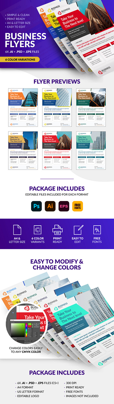 Full Editable Business / Corporate Flyer templates for sale product