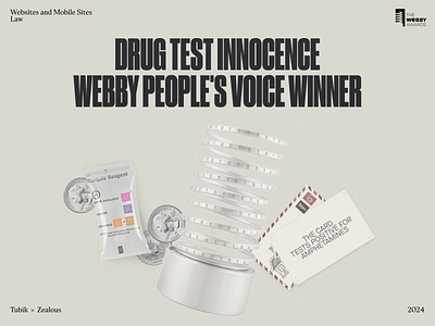 Drug Test Innocence. Webby People's Choice Winner animation design graphic design interface motion graphics ui user experience ux web design website