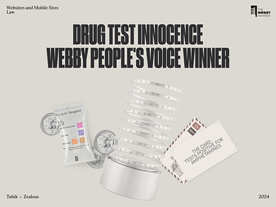 Drug Test Innocence. Webby People's Choice Winner animation design graphic design interface motion graphics ui user experience ux web design website
