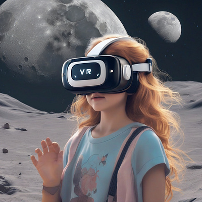 VR wearing Girl figma ui virtual reality vr vr landing page vr website