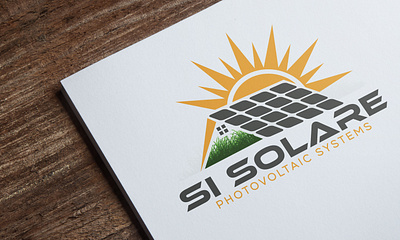 Solar logo design pv