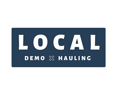 Local Demo x Hauling – Branding branding graphic design logo typography vector