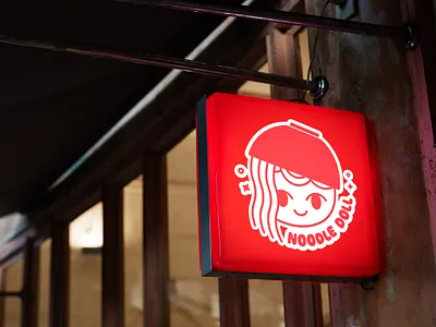 Noodle Doll / Logo & Brand identity animation branding graphic design logo