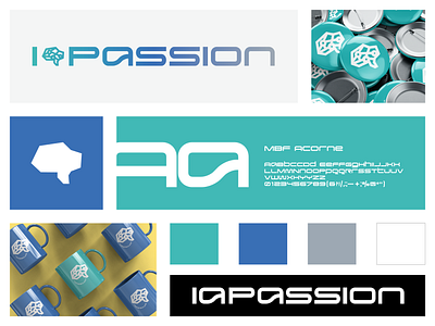 IAPASSION - Identité visuelle branboard brand designer branding direction artistique graphic design identité visuelle logo logo minimaliste monogramme