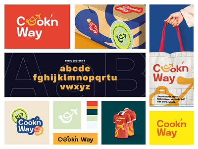 Cook'n Way - Branding brand identity branding design graphic design identité visuelle logo logo minimaliste packaging