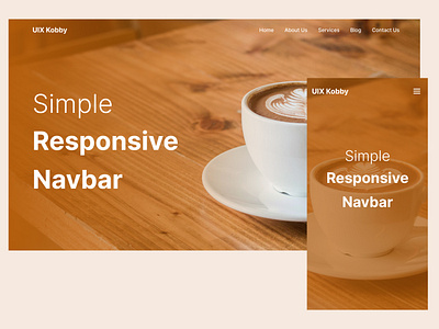 Simple Responsive Navbar navbar responsive navigation ui ux web navigation