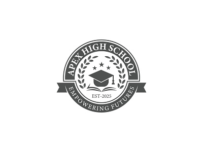 Apex High School Logo brand identity branding education logo logo logo design