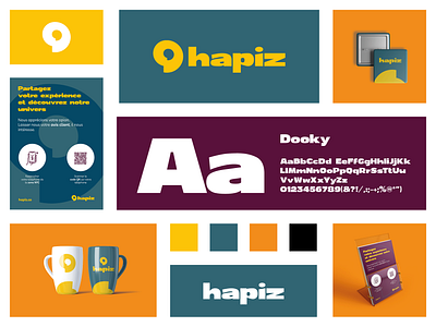 Hapiz - Branding affiches flyers brand identity branding carte de visite graphic design graphic designer identité visuelle illustration logo support de communication