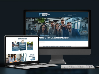 Georgia Fiduciary Group Website UX/UI Design & Graphic Design adobe illustrator adobe indesign adobe photoshop adobe xd branding designer graphic design graphic designer logo ui ux uxui web design website