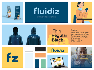 Fluidiz - Brand Visual Identity akandé sanni animation ascreations brand designer branding charte graphique comeup flat design graphic design identité visuelle illustration illustration 2d logo logo designer motion design motion graphics packaging ui