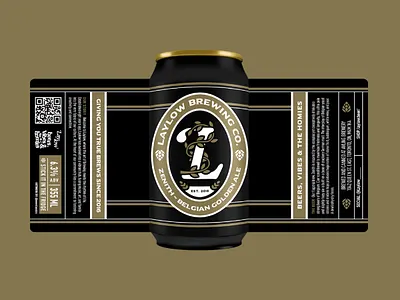Laylow Beer Can Label badge beer brewery can crest emblem label packaging product design toronto