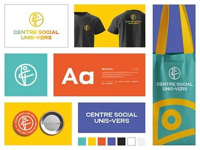 Centre Social Uni-vers - Brand Identity ascreationds brand designer brand identity branding charte graphique comeup graphic design identité visuelle logo logo designer monogramme ui