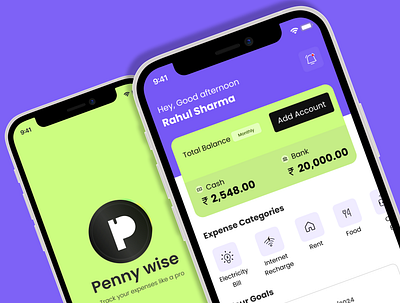 Penny Wise - Expense tracking app UX case study casestudy expencetracker india interactiondesign new productdesign