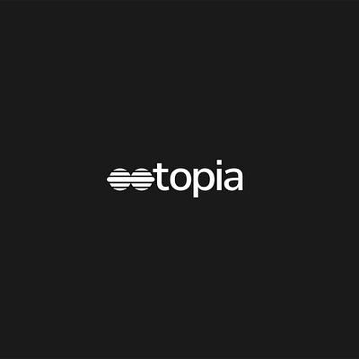 ootopia logotype black and white brand branding glasses icon logo logotype sun sunglasses symbol