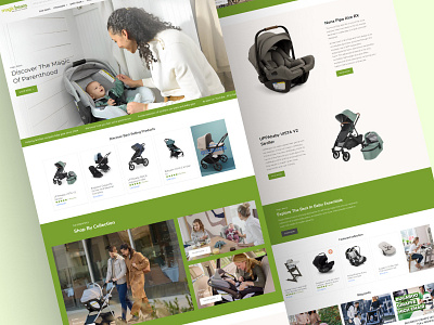 E-Commerce-Child Care-Website Design baby essentials baby gear childhood convenient creative design creative interface digital retail e commerce design el interactive style joyfull discovery kid friendly design online shopping online toystore parenting attentials toy store uiux design user friendly visual appeal whims