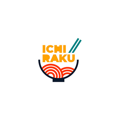 ICHIRAKU RAMEN brand identity branding design graphic design icon illustration logo logo design