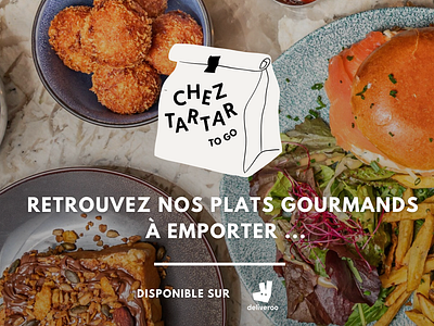 Designing the branding for the 'Chez Tartar' takeaway service branding graphic design logo ui